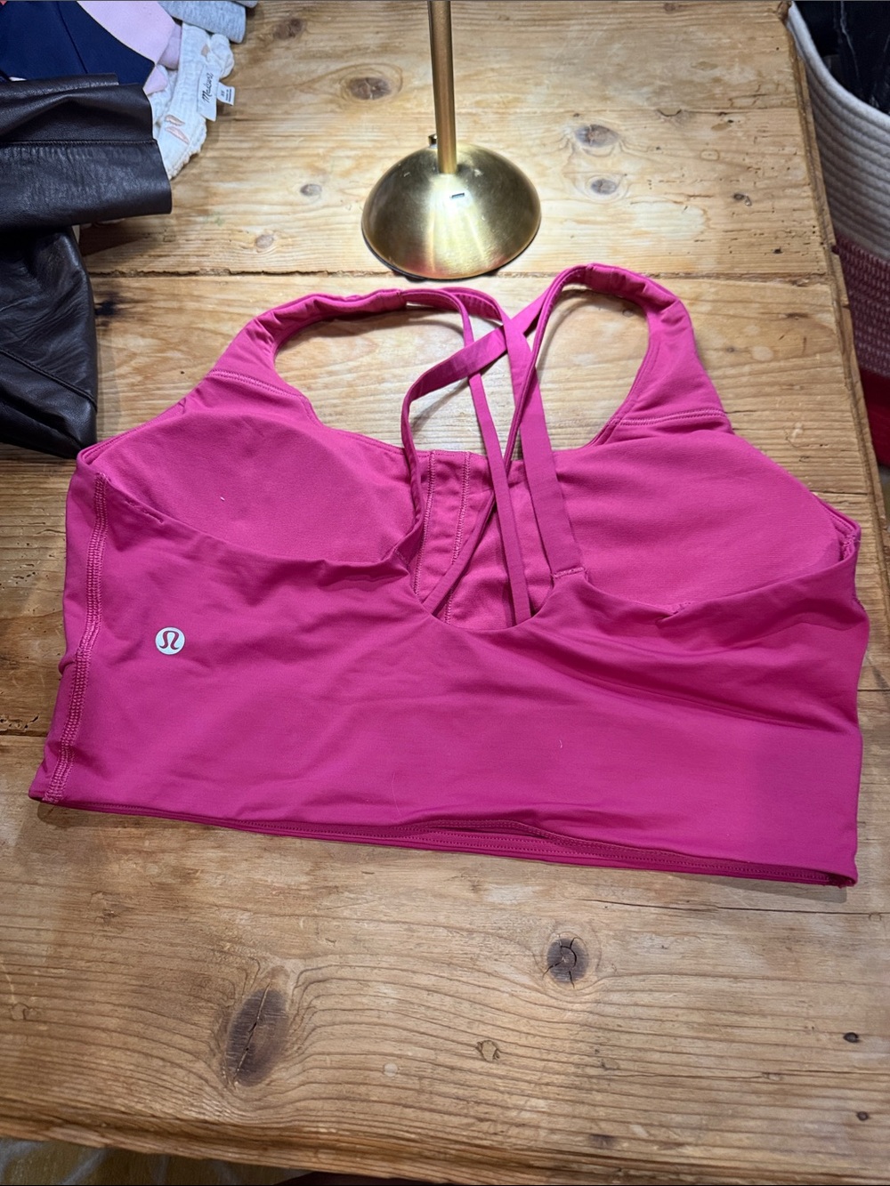 lululemon athletica Fuchsia Strappy Sports Bra